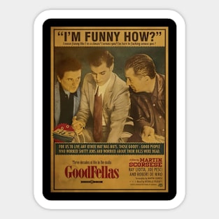 Goodfellas Musical Score Sticker